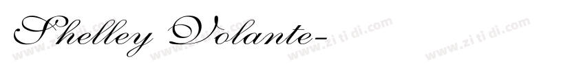 Shelley Volante字体转换
